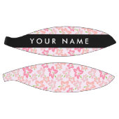 Roze Hibiscus, Roze Bloemen, Jouw naam Basketbal (Panelen)