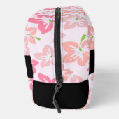Roze Hibiscus, Roze Bloemen, Jouw naam Toilettasje (Rechts)