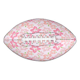 Roze hibiscus, roze bloemen, patroon van bloemen american football