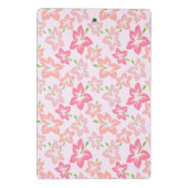 Roze hibiscus, roze bloemen, patroon van bloemen mini klembord (Achterkant)
