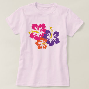 Roze Hibiscus T-shirt