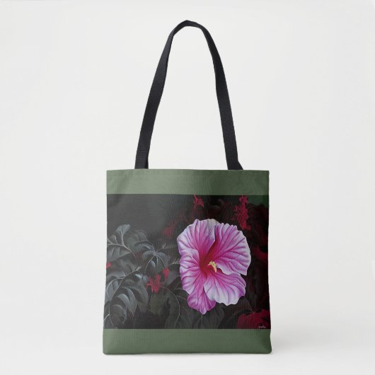 Roze Hibiscus Tas (Voorkant)