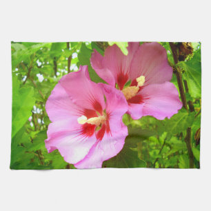 Roze Hibiscus Tea Towel Theedoek