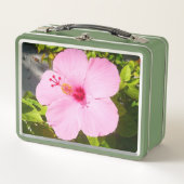 Roze Hibiscus Tropische Bloem (Voorkant)