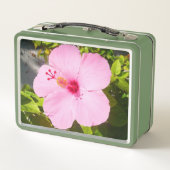 Roze Hibiscus Tropische Bloem (Achterkant)