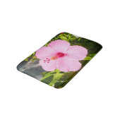 Roze Hibiscus Tropische Bloem Badmat (Gekanteld)