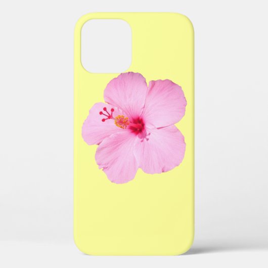 Roze Hibiscus Tropische Bloem Case-Mate iPhone Case (Achterkant)