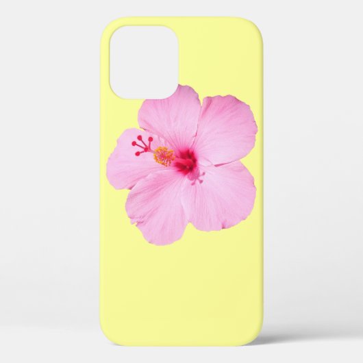 Roze Hibiscus Tropische Bloem Case-Mate iPhone Case (Achterkant)