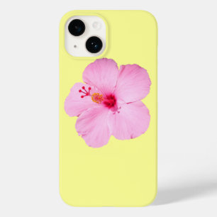 Roze Hibiscus Tropische Bloem Case-Mate iPhone 14 Hoesje
