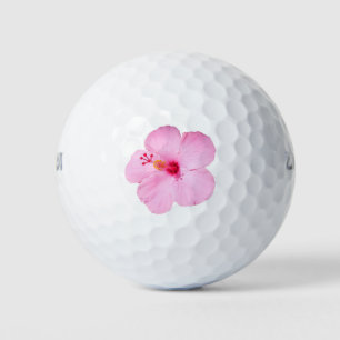 Roze Hibiscus Tropische Bloem Golfballen