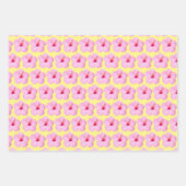 Roze Hibiscus Tropische Bloem Inpakpapier Vel (Voorkant 3)