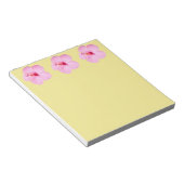 Roze Hibiscus Tropische Bloem Notitieblok (Schuin)