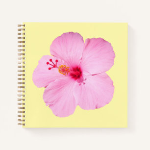 Roze Hibiscus Tropische Bloem Notitieboek