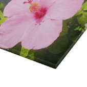 Roze Hibiscus Tropische Bloem Snijplank (Hoek)
