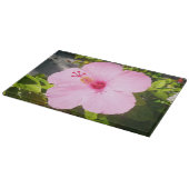 Roze Hibiscus Tropische Bloem Snijplank (Hoek)