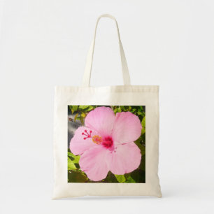 Roze Hibiscus Tropische Bloem Tote Bag