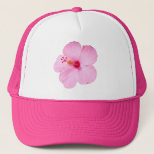 Roze Hibiscus Tropische Bloem Trucker Pet