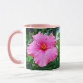 Roze Hibiscus-ventilator op de boom, Mok (Links)