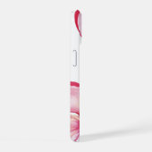 Roze Hibiscus Watercolor Kunst iPhone 15 Case (Rechterkant)