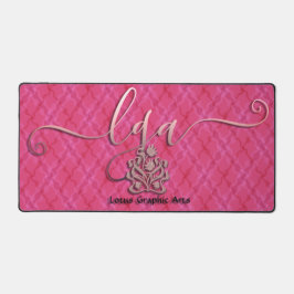 Roze Hibiscus Wavy Tartan-LGA logo in Sangria Bureaumat