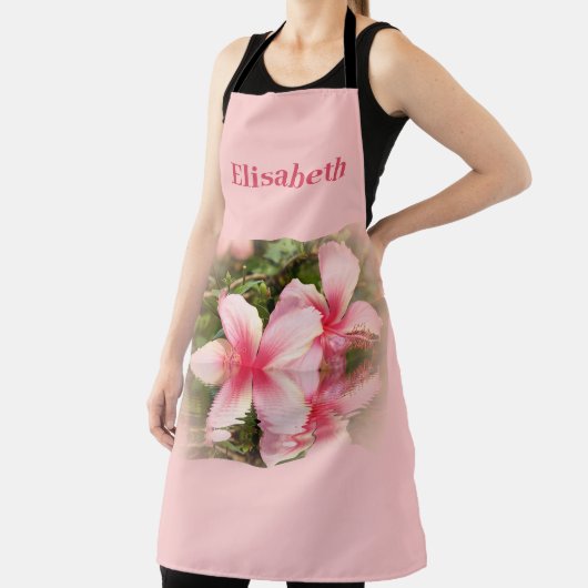 roze hibiscusbloem in water schort (Insitu)