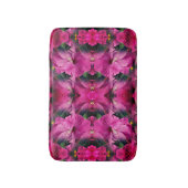 Roze Hibiscusbloem Vermenigvuldigd Abstract Badmat (Voorkant Verticaal)