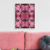 Roze Hibiscusbloem Vermenigvuldigd  Abstract Canvas Afdruk (Insitu (Woonkamer))