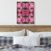 Roze Hibiscusbloem Vermenigvuldigd  Abstract Canvas Afdruk (Insitu (Slaapkamer))