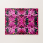 Roze Hibiscusbloem Vermenigvuldigd Abstract Legpuzzel (Horizontaal)