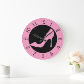 Roze hiel grote klok (Huis)