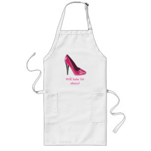 Roze high-hiel Apron Lang Schort