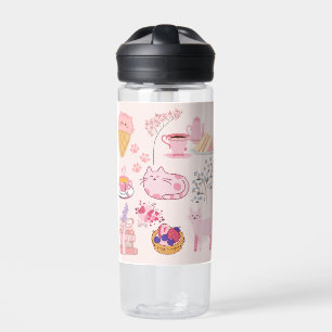 Roze High Tea Katten Waterfles