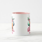 Roze Highland Koe Kerst Kinder Hot Chocolate Mok (Midden)