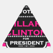 roze hillary clinton sticker (Voorkant)