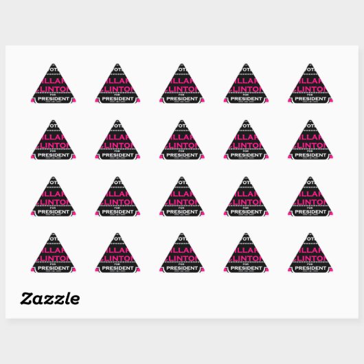 roze hillary clinton sticker (Vel)