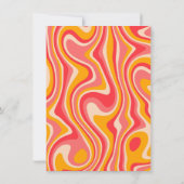 Roze Hippie Boho Modern Arch Brunch Vrijgezellenfe Kaart (Achterkant)