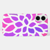Roze Hippie Flower Retro Modern Case-Mate iPhone Case (Achterkant (horizontaal))