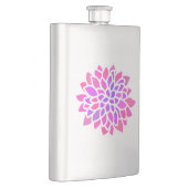 Roze Hippie Flower Retro Modern Flacon (Rechts)