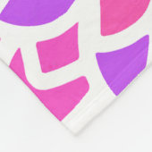 Roze Hippie Flower Retro Modern Fleece Deken (Hoek)