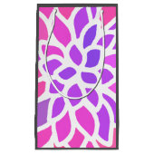 Roze Hippie Flower Retro Modern Klein Cadeauzakje (Voorkant)