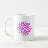 Roze Hippie Flower Retro Modern Koffiemok (Links)