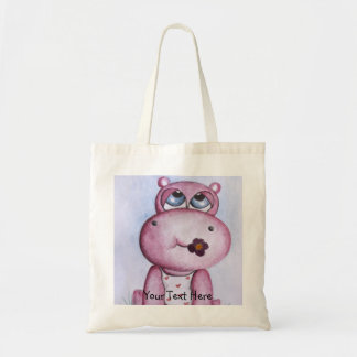 Roze Hippo-Canvas tas