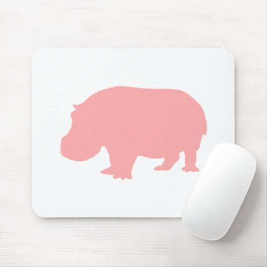 Roze Hippopotamus Muismat (Met muis)