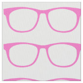 Roze hipster Geek Glasses Stof (Close Up)