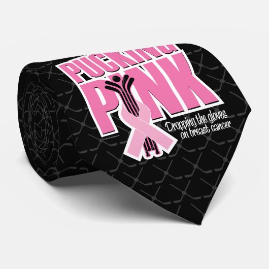 Roze (Hockey) Stropdas (Opgerold)