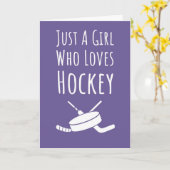 Roze Hockeykaarten Voor Meisjes Voor Kinderen Voor Kaart (Gele Bloem)