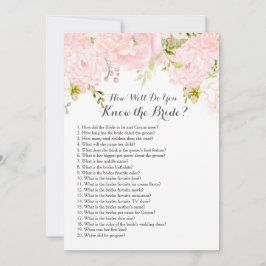 Roze Hoe goed ken je de bruid?