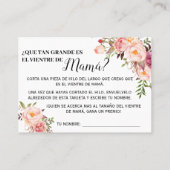 Roze Hoe groot is de tweetalige mams? Plaatskaartje (Achterkant)