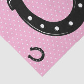 Roze Hoefijzer Design Tissuepapier (Detail)