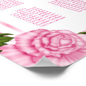  roze hoek Bouquets weddenschapenkaart Poster (Hoek)